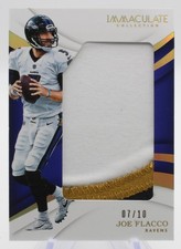 2018 Panini Immaculate Collection Joe Flacco SD-30 07/10 Patch