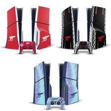 ARSENAL FC 2024/25 KIT VINYL SKIN FOR SONY PS5 SLIM DISC CONSOLE  CONTROLLER
