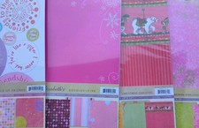 Lot of 4 Packs, Miss Elizabeth's Scrapbooking Papers, 6 per pk, 12 x 12 Unopened