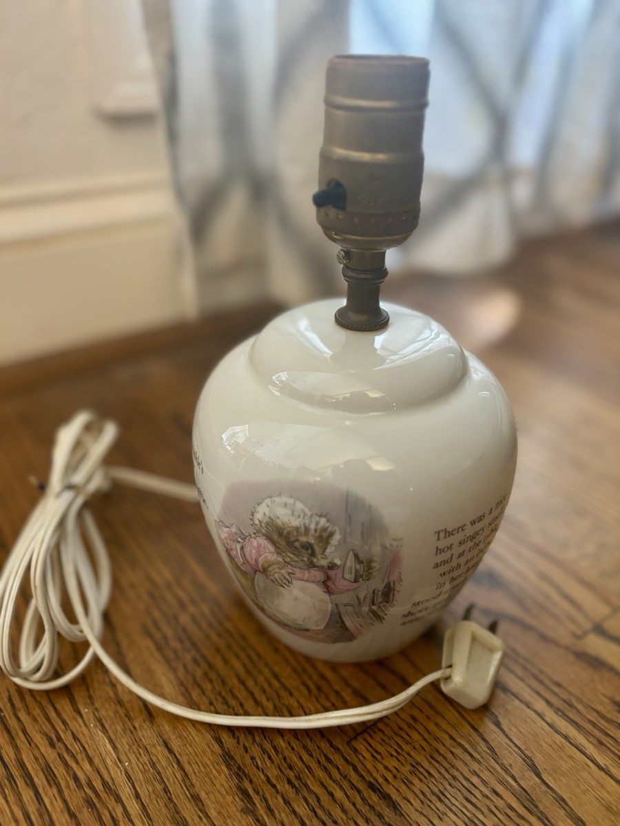 Vintage Wedgwood Beatrix Potter Mrs Tiggy Winkle Lamp | eBay
