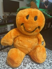 Dan Dee Animated Plush Toy Vintage 1990s Tickle Wiggle Halloween Pumpkin Works
