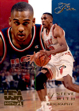 1994 Flair USA Basketball - Biography Steve Smith #92