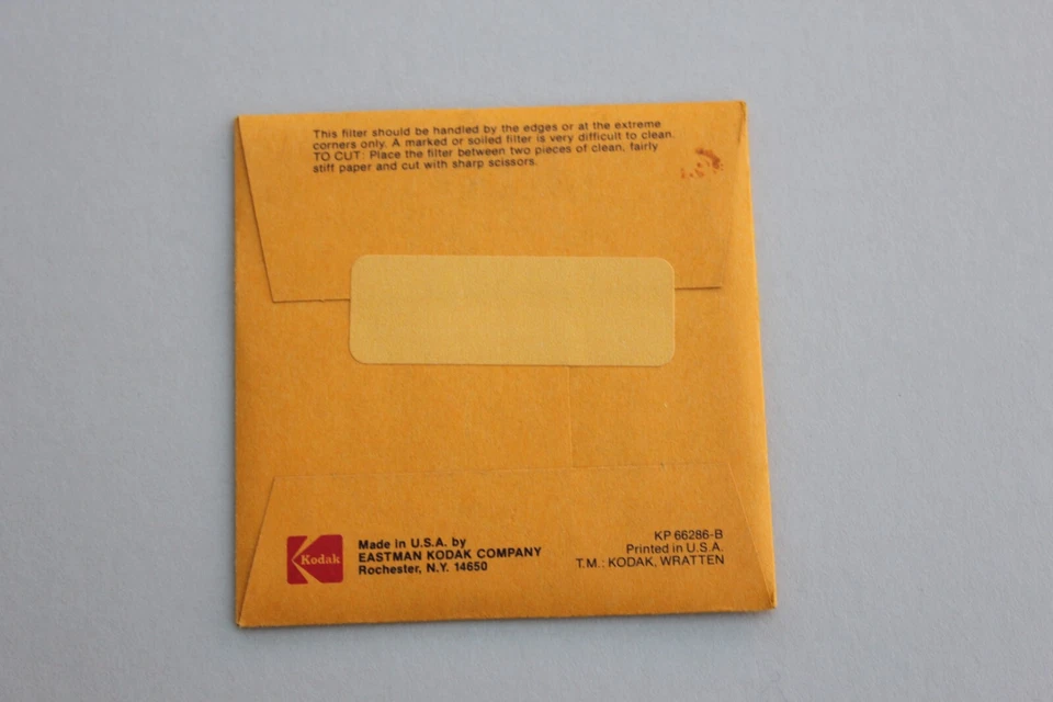 Kodak Wratten No. 81C Gelatin Filter : 75mm : Pale Orange, Warming Filter : New - Image 2 of 2