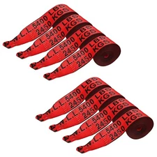 USA 8 Pack Heavy Duty Flatbed Truck 4" x 30'  Winch Strap w/Twisted Loop 5400LBS