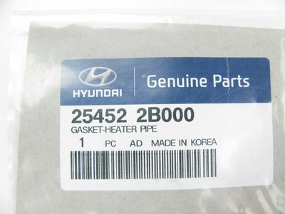 NEW - OEM 254522B000 Heater Pipe Gasket OEM For Hyundai 1.6L Non 