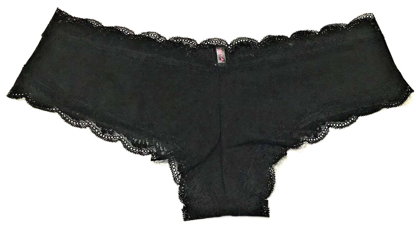 large NWT Victoria's Secret black cheekster cotton panty pretty trim (d247a) eBay