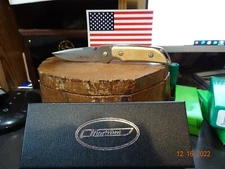 MARTTIINI CURLY BIRCH FOLDER 4 1/4"CLOSED BLADE& FRAME 2Cr13 stainless FINLAND