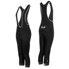 D2D Ladies Peloton 3/4 Cycling Bib Tights / Bib Knickers with Women's 4D Pad