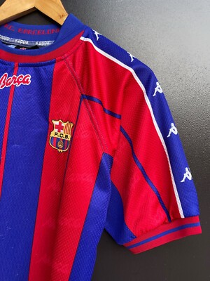 BARCELONA 1997 1998 HOME SHIRT FOOTBALL SOCCER JERSEY CAMISETA