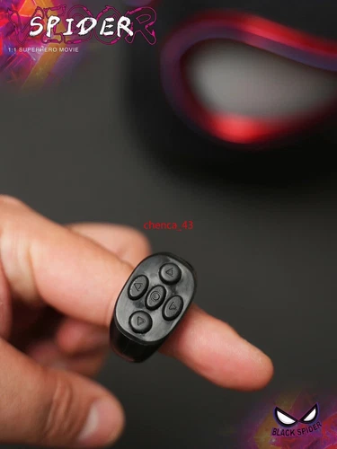 US!!! Miles Morales Spider Man Mask Moving Arachno Eyes with Remote Ring Control - Picture 2 of 23