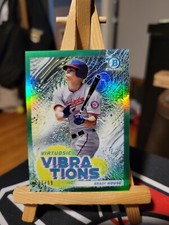  2022 Bowman Chrome Virtuosic Vibrations GREEN REFRACTOR Brady House #VV7.   /99