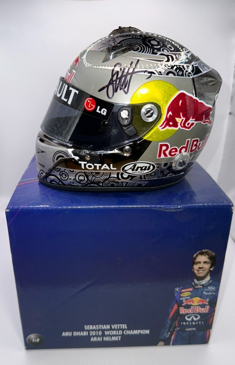 Sebastian Vettel signed 2010 Red Bull Abu Dhabi Championship 1:2