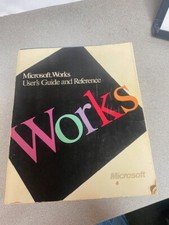Microsoft Works User's Guide and Reference 1987-1988 Vintage Manual Book