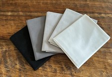 5 Fat Quarters Bundle Cool Neutrals Grays Riley Blake Confetti Cotton Solids