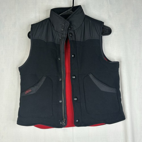 Polo Ralph Lauren Vest Boys Medium 10-12 Black Red Thermal Waffle Lined Jacket - Picture 10 of 19