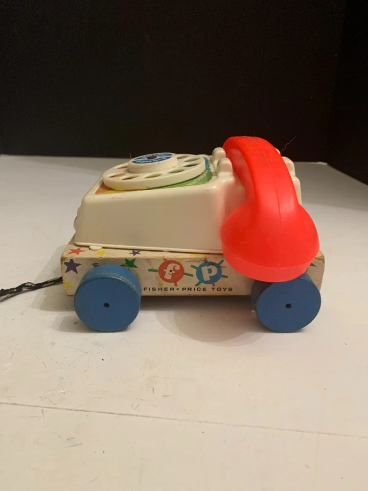 Винтаж 1961 Fisher Price болтовня телефон вращающийся телефон игрушка - Изображение 3 из 4