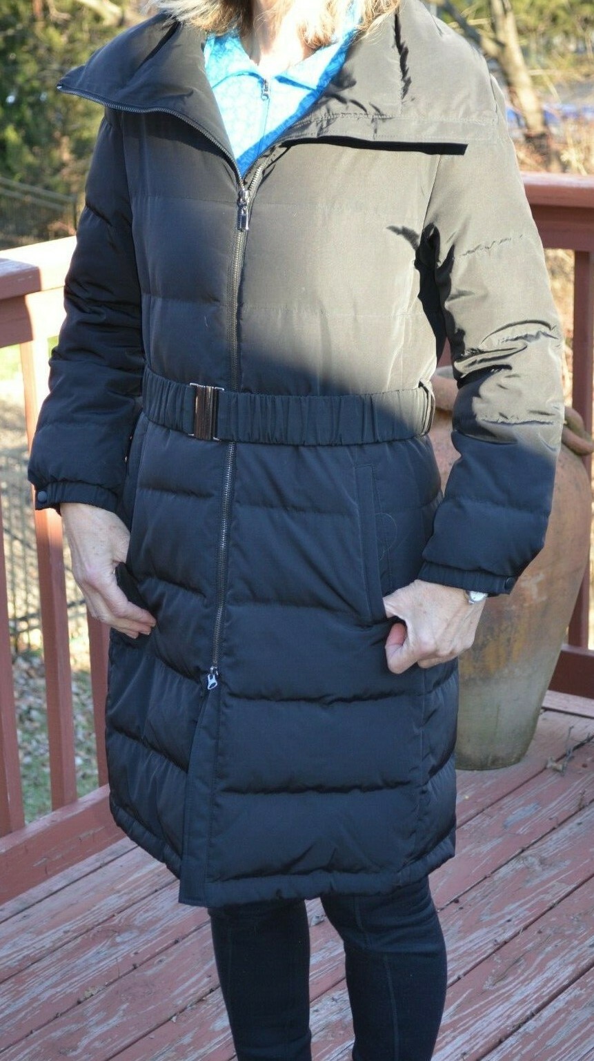 talbots long puffer coat