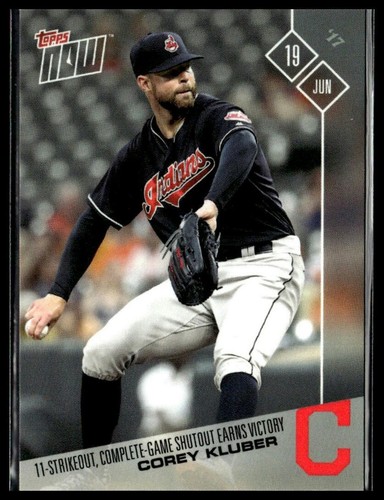 2017 Topps Now 268 Corey Kluber