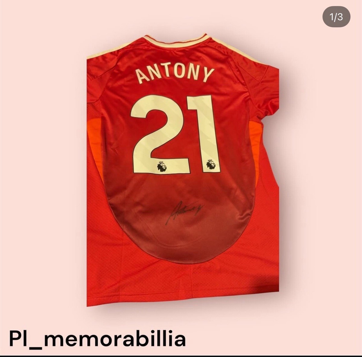 antony signed shirt UK