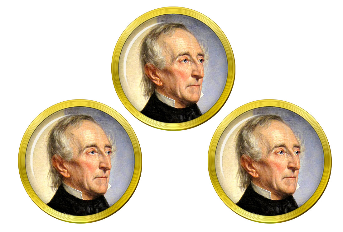 President John Tyler Golf Ball Markers
