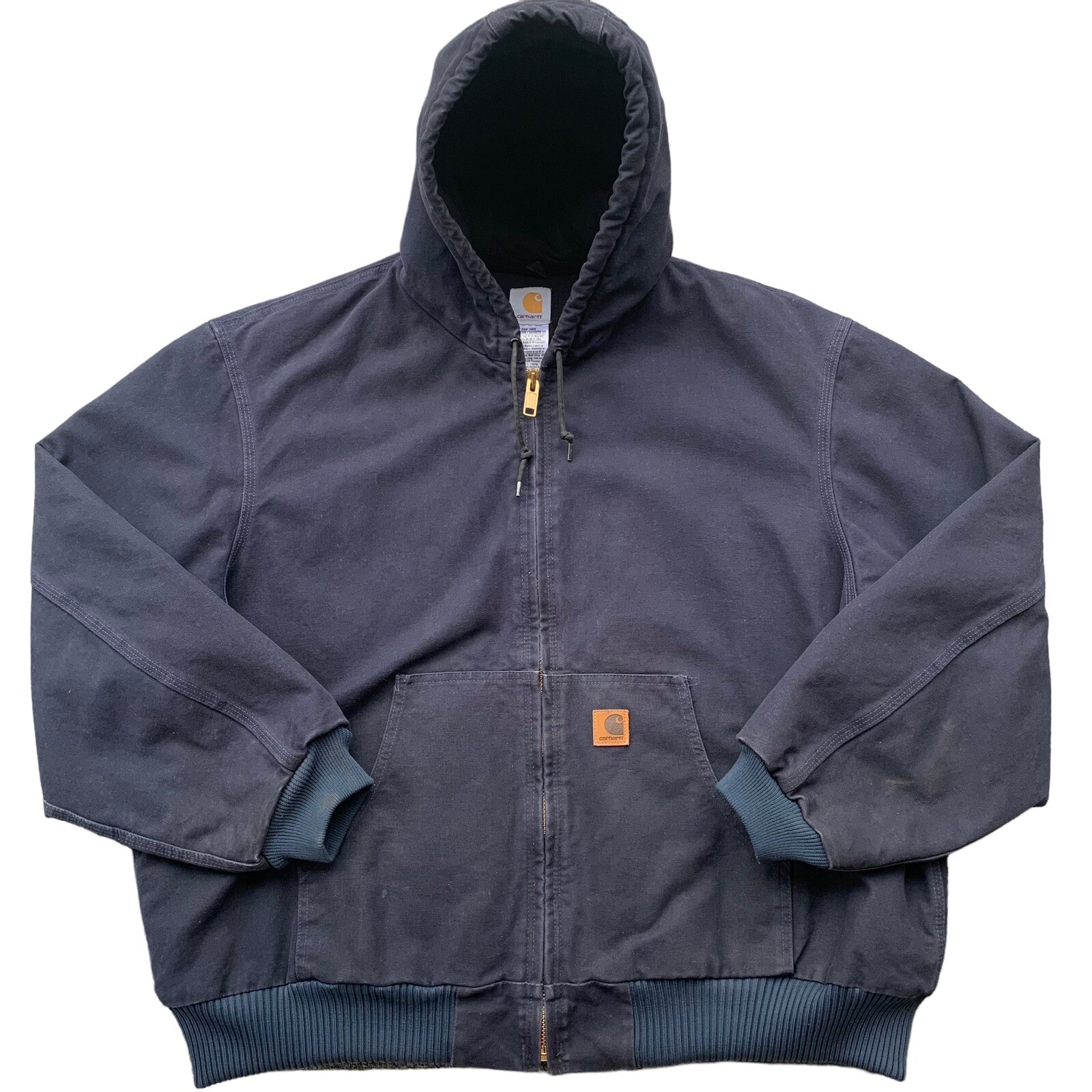 Vintage Carhartt Canvas Jacket Men’s 2XL Quilted … - image 1