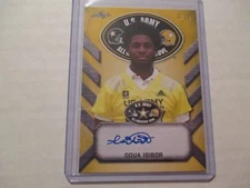 ODUA ISIBOR UCLA Bruins 2017 Leaf Army All-American Yellow Tour Autograph #5/10
