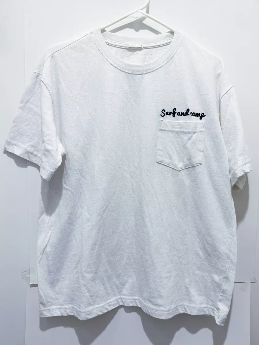 Men's GU Japan White Short Sleeve pocket T-Shirt Size M | eBay