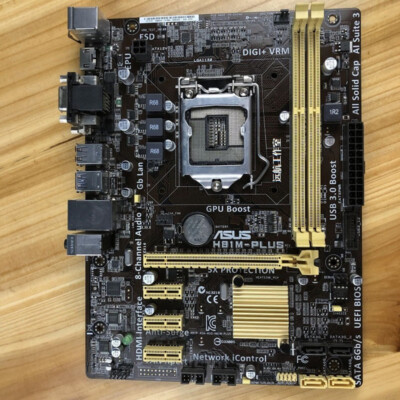 Carte Mère ASUS H81M-P PLUS REV 1.00 – Socket 1150, DDR3, Occasion Fonctionnelle
