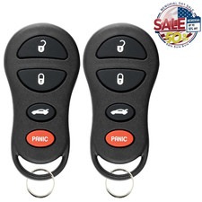 KeylessOption 4-Button Keyless Entry Remote Control Car Key Pack 2 - Event Sale