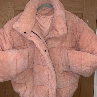 baby pink fluffy jacket