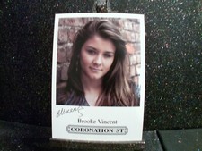 Brooke Vincent (Sophie Webster) Pre-Print Coronation Street Original Cast Card