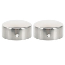 2pcs Handrail End Caps Round Handrail End Caps Stainless Steel Plugs UK
