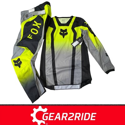 2025 Fox Youth MX Kit Combo - Fox Racing 180 JUNGEN Lean FLO Motocross Kit Combo