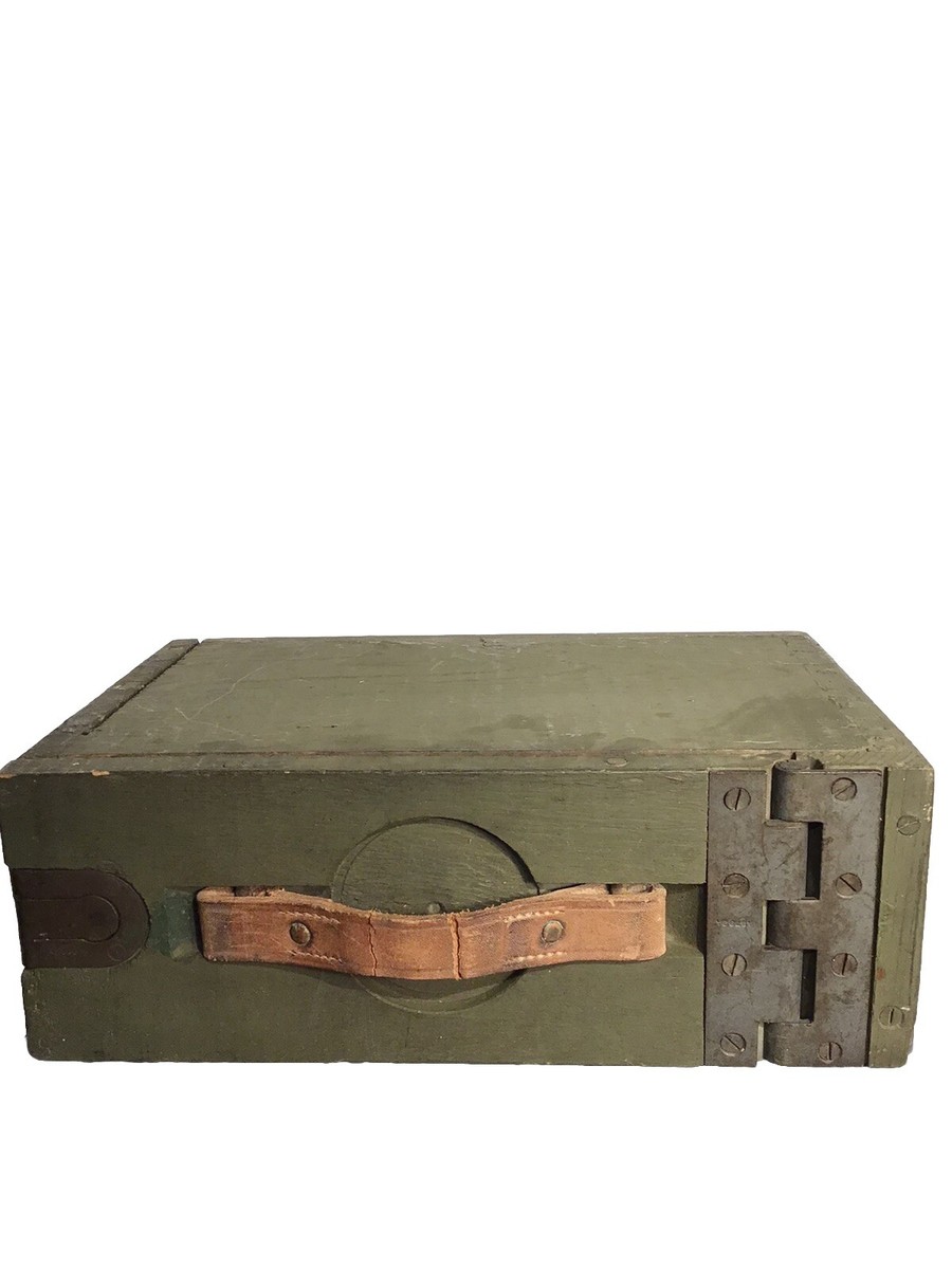 Vintage Army Gear Guns 30 Cal WWI Wood Ammo Box Marked CHEST Vintage Army Gear Guns 30 Cal WWI Wood Ammo Box Marked CHEST