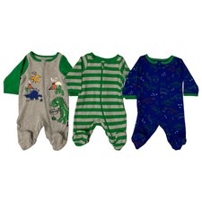 Baby's Dino Sleep'N'Play 3 Piece Pajama Set 3-6mns