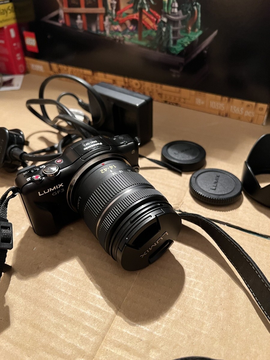 LUMIX DMC-GF3 ブラック レンズ14ー42 中古】Panasonic パナソニック