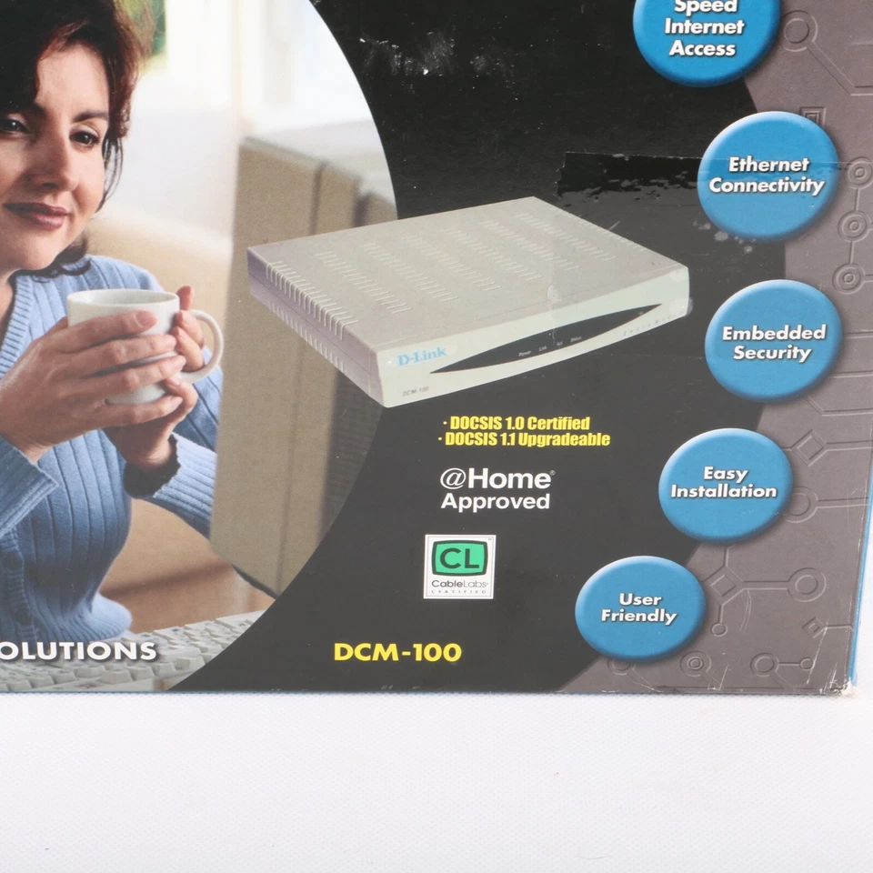 D-Link DCM-100 High Speed Cable Modem OPEN BOX LOOKS UNUSED - Image 3 of 3