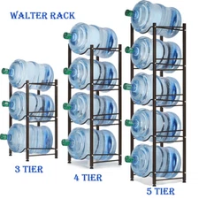 5 Gallon Water Bottle Holder 3/4/5 Tier Water Cooler Jug Storage Rack Heavy