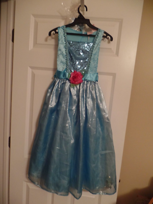 strapless open back dress Blue Princess Dress 4-5 main image 0