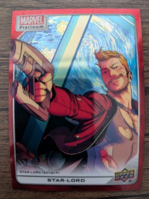 STAR LORD 2023 Upper Deck UD Marvel Platinum RED RAINBOW Card PWE