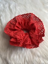 Large Scrunchies Elastic Lace Cotton Hair Tie Ponytail Accessory