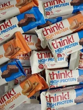 54 Count! 2 Flavors - THINK THIN 20g PROTEIN - 230 Calroie Nutrition Bars -09/25