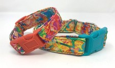 Handmade Watercolors Dog Collar Size XS, S, M, L and XL