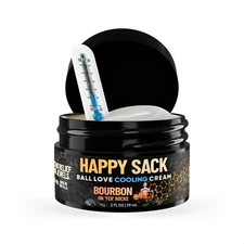 Derm Dude Happy Sack Ball Deodorant & Anti-Chafing Cream for Men | Bourbon Scent