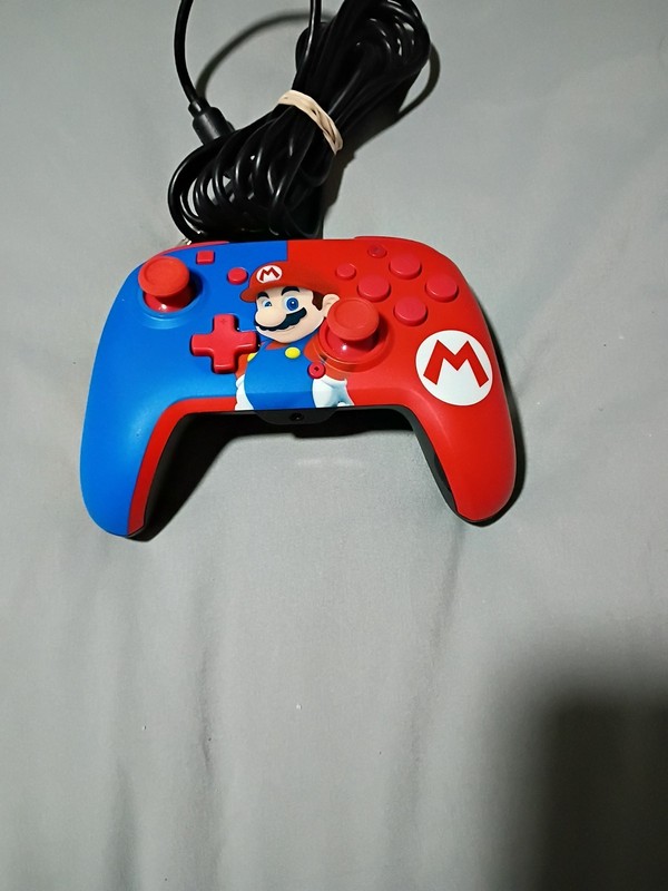 Super Mario Nintendo Switch Controller PDP 500-134-NA-C1MR-1 Wired Power Pose