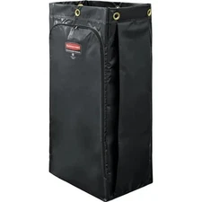 Rubbermaid High Capacity 128 Litre Vinyl Janitor Cart Bag Black Executive