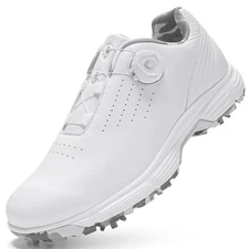 Outdoor Comfortable Golf Flat Sneakers Men's Golfing Training Walking Footwears