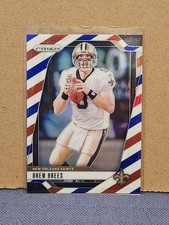 2024 Panini Prizm Red White & Blue Drew Brees #209 New Orleans Saints NFL