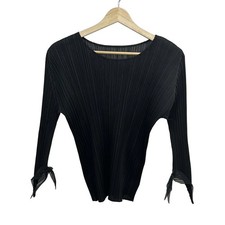 Auth PLEATS PLEASE - Black Women's Cutsew