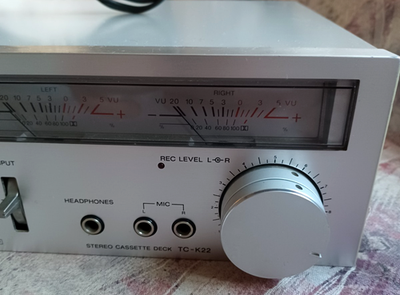 Platine Cassette Sony TC-K22 Vintage - Fonctionnelle (léger Pleurage) - À Réviser